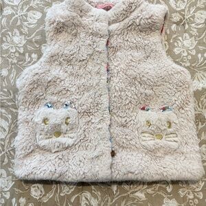 Mini boden Sherpa critter vest in size 5-6 years